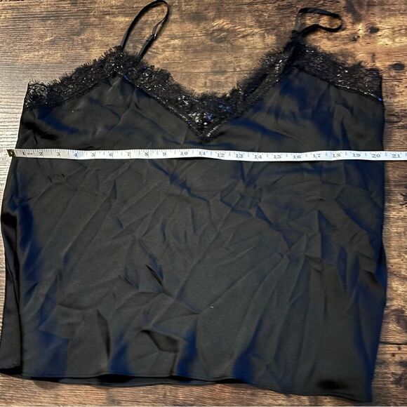 Bailey 44 Black Lace-Trim Chloe Camisole Size L/ NWT Made in USA - Picture 6 of 9